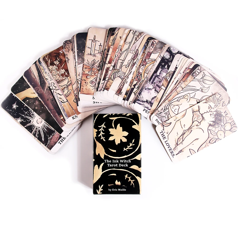 Настольная игра lnk Witch Tarot Fortune Telling гадания карточки с руководством в формате PDF |