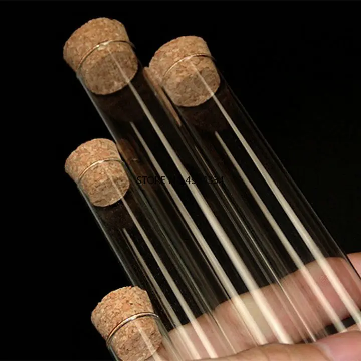 

Free Shipping/24pcs/lot 18*180mm Flat bottom Glass Test Tube with cork stoppers for kinds of school lab
