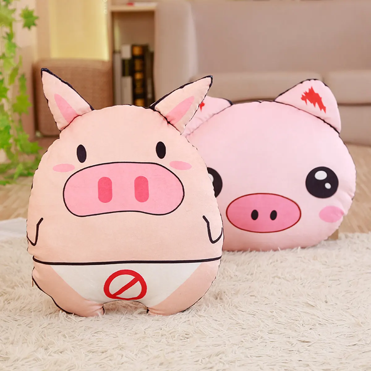 Yangzhou Сумеречная карточка креативная Свинья Новые продукты свинья Подушка Lucky Pig плюшевая рука подарок на праздник может добавить логотип