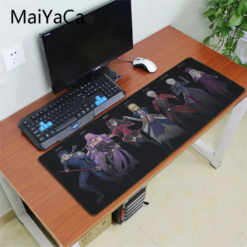 MaiYaCa Fate Stay Night Настольный коврик, игровой коврик для мыши, большая рекламная акция, игровой коврик для мыши для России, xl, клавиатура, ноутбук, ПК, ноутбук, Настольный коврик - Цвет: Lock Edge 40X90cm