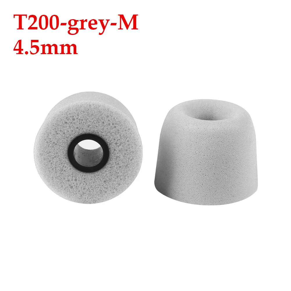 T200 M grey 1 пара T100 T200 T400 наконечники для наушников поролоновые губки амбушюры для наушников 3/5 мм аксессуары для гарнитуры шумоизолирующие наушники - Цвет: T200 M grey