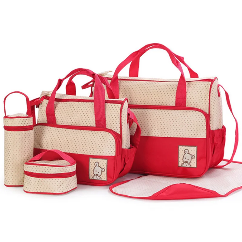 

LXXU Multi Function Combination Mummy Bags Super Space Capacity Independent Function Waterproof Double Multi Color Diaper Bags