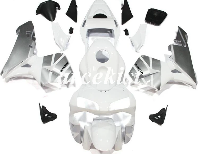 Литьевая Форма ABS мотоцикл обтекатели комплект подходит для CBR600RR F5 2003 2004 03 04 Кузов Набор черный серебристый