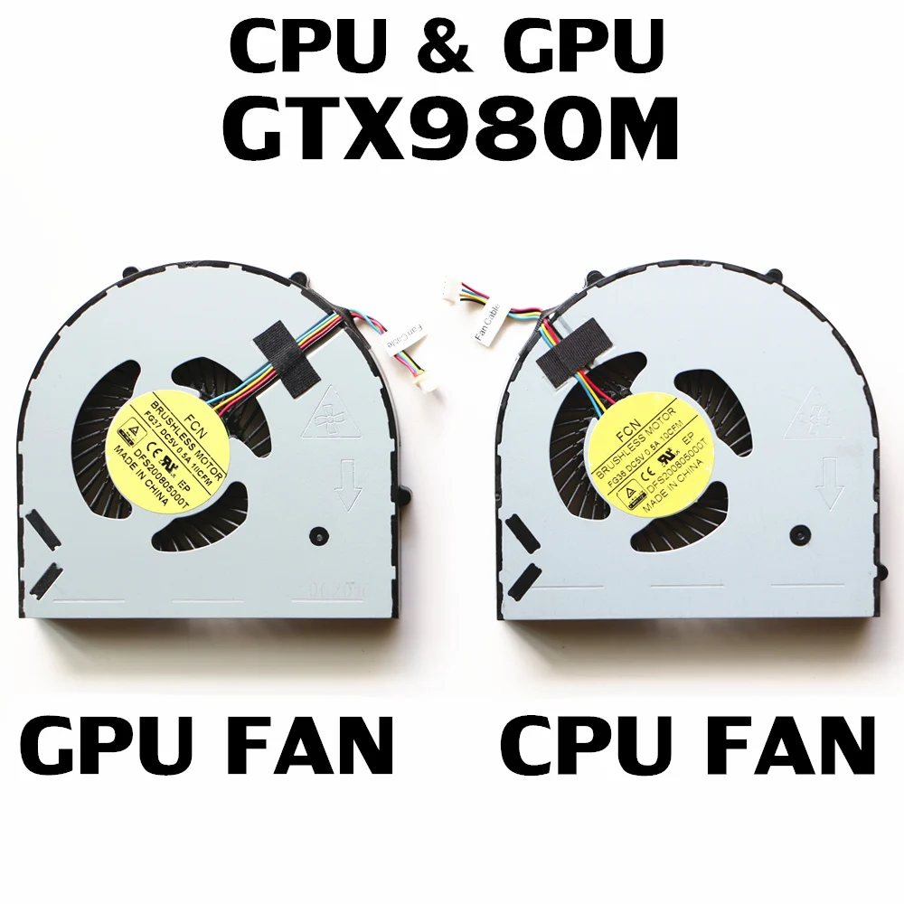Вентилятор охлаждения процессора для ноутбука Dell Alienware 15 R2 P42F ALW15ED-1718 GTX980M |