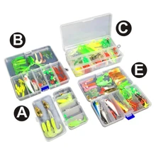 

18-121pcs Fishing Lures Set Salt Soft Lure Kit Artificial Bait Pesca Hard Plastic Wobblers Metal Jig Spoon Multi Function Box