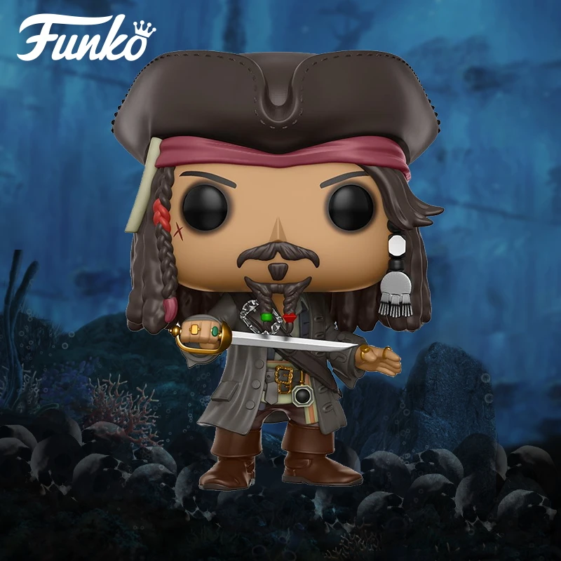 Pirates of the Caribbean Jack Sparrow 15 cm//6 /'/' Box Figure Doll Toys