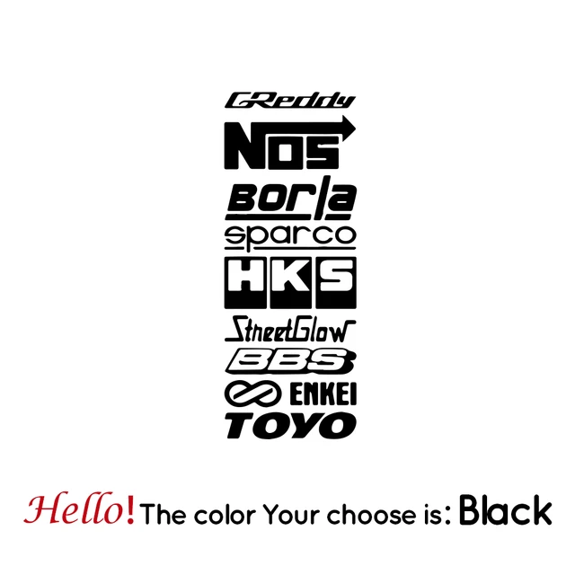 27 Car Sponsor JDM Decal Pack! JDM Racing Sticker Vinyl For Windshield