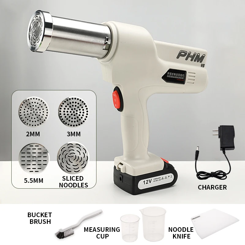Household Small Automatic Noodle Press Handheld rechargeable noodle making machine 1500mAh large capacity battery
