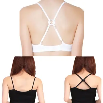 

4 Pcs Shoulder Strap Slip Buckle Bra Accessories Bra Back Buckle Slip Buckle Bra Buckle Four-piece packaging non-slip strap