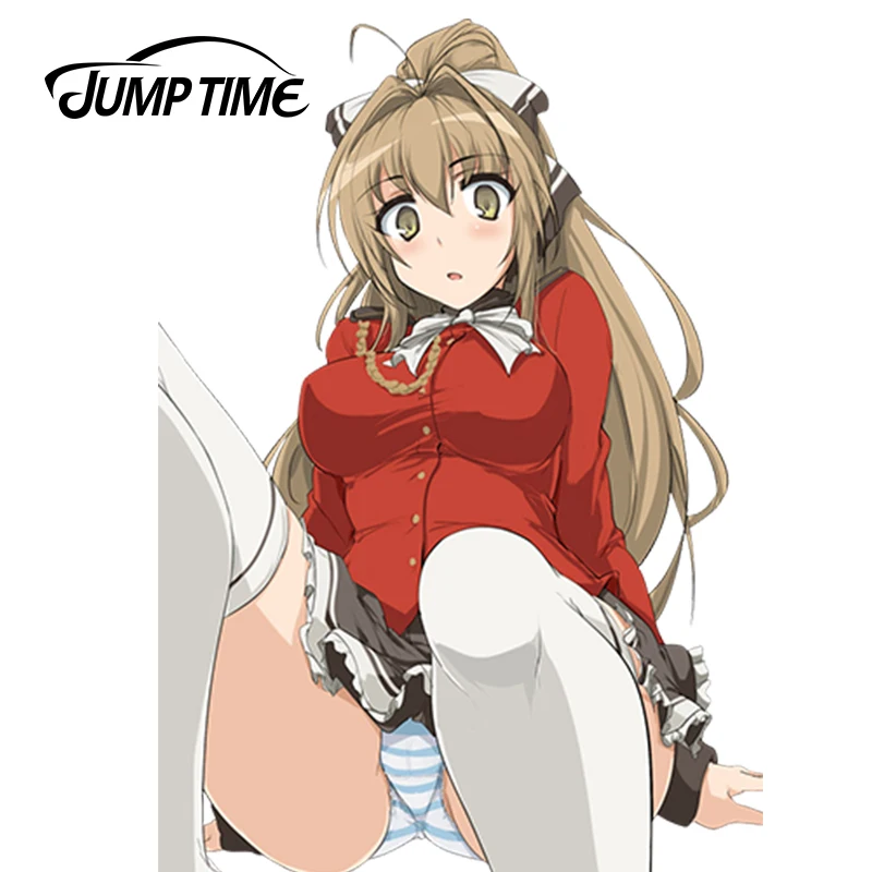 JumpTime 13 см x 9 сексуальная девушка автомобиль стикер Amagi Блестящий парк мультфильм