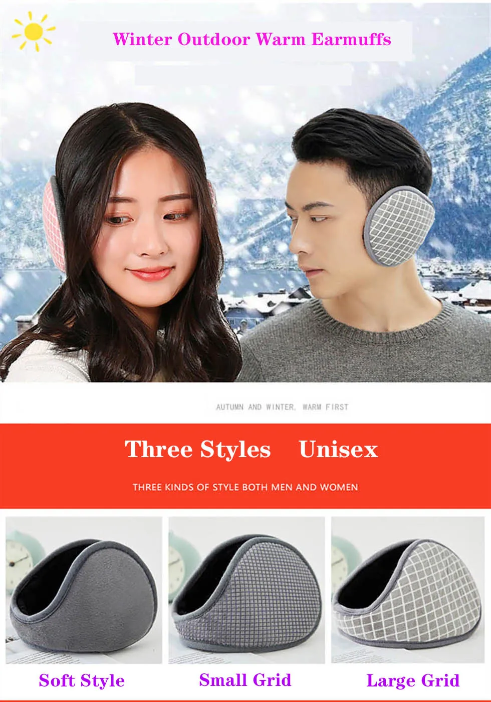 Calymel Brand Winter Earmuffs Xmas Gift Fashion Women Girl Fur Ear Warmer Muffs Outdoor Earlap Earmuff Headband Newest