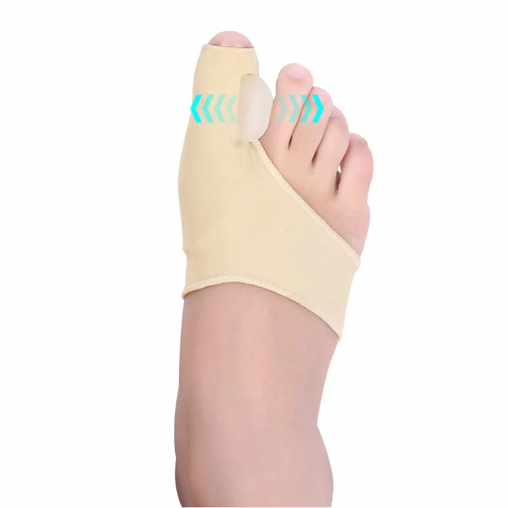 2Pcs=1Pair Big Toe Hallux Valgus Corrector Orthotics Feet Care Bone Thumb Adjuster Correction Pedicure Socks Bunion Straightener