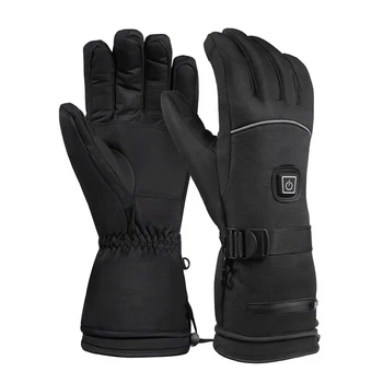 

Super sell-Winter Outdoor Sports Rechargeable Battery Heating Gloves Three-Speed Thermostat Waterproof Increase Long Warm Heatin