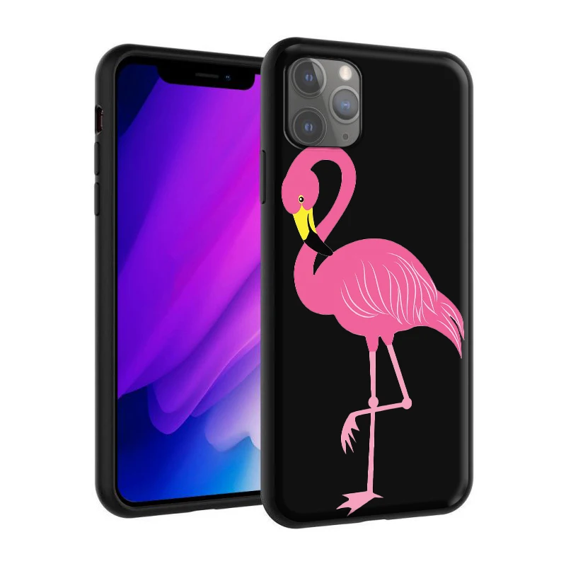 Силиконовый чехол с ананасами фламинго КАКТУСОМ для Apple iPhone 12 Mini 11 Pro XS X XR Max 8 7 6S 6