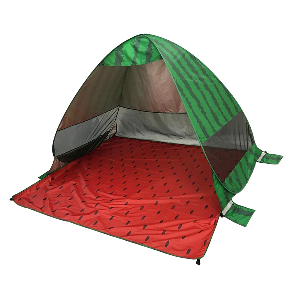 Outdoor Camping Beach Tent Sun Shelter Anti UV Canopy Vented Sunshade for Family Picnic 2-3 Person with Carry Storage Bag