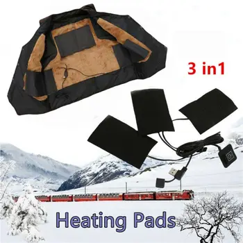 

Electric Vest Heated Jacket Cloth USB Thermal Warm Heated Pad Winter Body Warmer