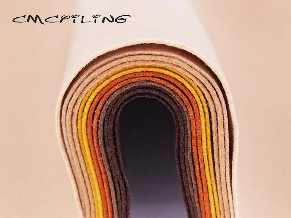 Description Picture 3 of itemCMCYILING Brown Soft Felt Fabric For Needlework DIY Sewing Dolls Crafts/Patchwork Non-Woven/Polyester Cloth 25cmx28cm 6Pcs/Lot