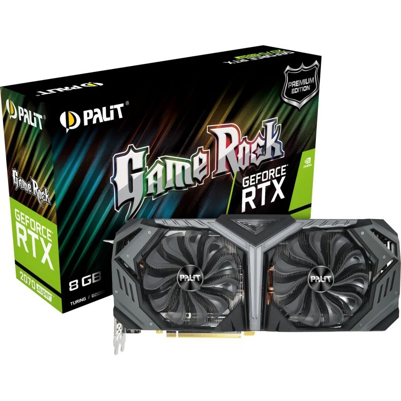 Видеокарта Palit PCI-E PA-RTX2070SUPER GRP 8G NV RTX2070SUPER 8192Mb 256b GDDR6 1605/14000/HDMIx1/DP