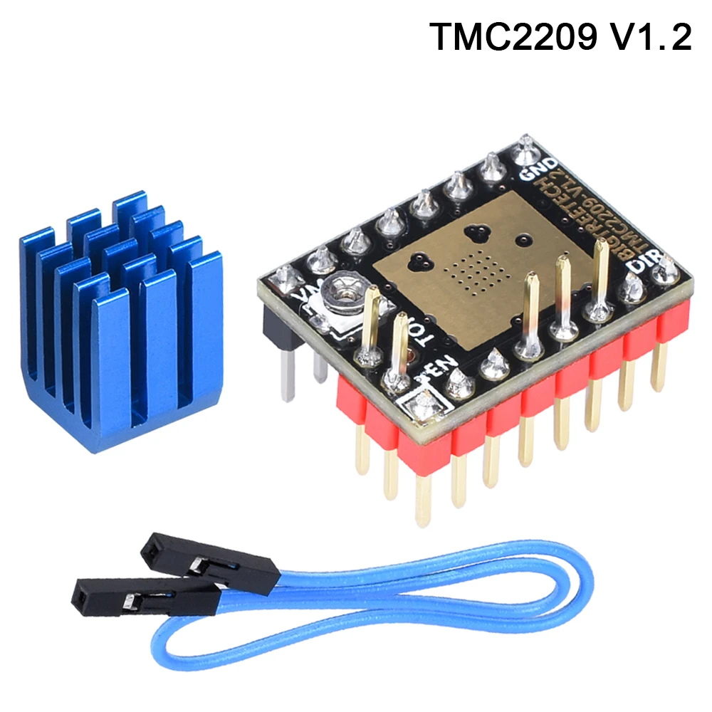 Шаговый двигатель BIGTREETECH TMC2209 UART TMC2208 драйвер Stepsticks бесшумная VS TMC2130 TMC2100 для SKR V1.3
