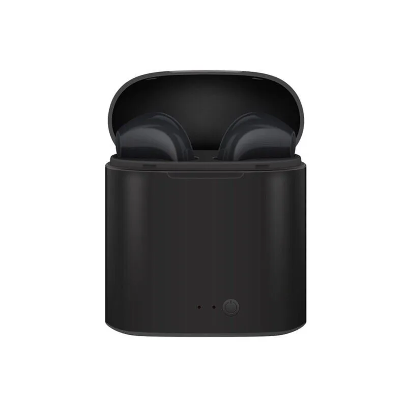 I7s tws Мини Bluetooth наушники беспроводные наушники с зарядным устройством с микрофоном для iphone V8 M6T M8C телефон для huawei P30 - Цвет: black