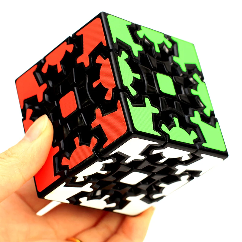 Fanxin Gear магический куб 3x3x3 черные наклейки скоростной куб-головоломка Cubo Magico 3x3