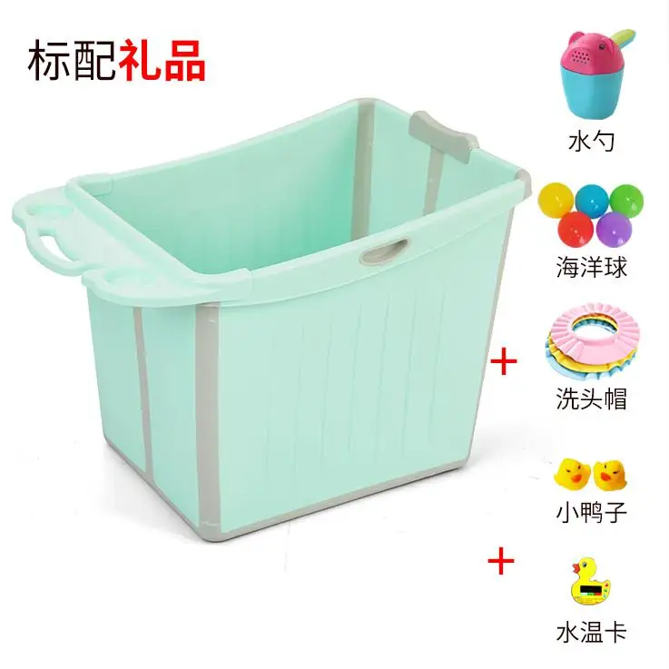 style9 21%Baby Tub Folding Large Swimming Baby Bath Barrel Children Bathing Barrel Bath Barrel Child Bath Tub - Цвет: style9