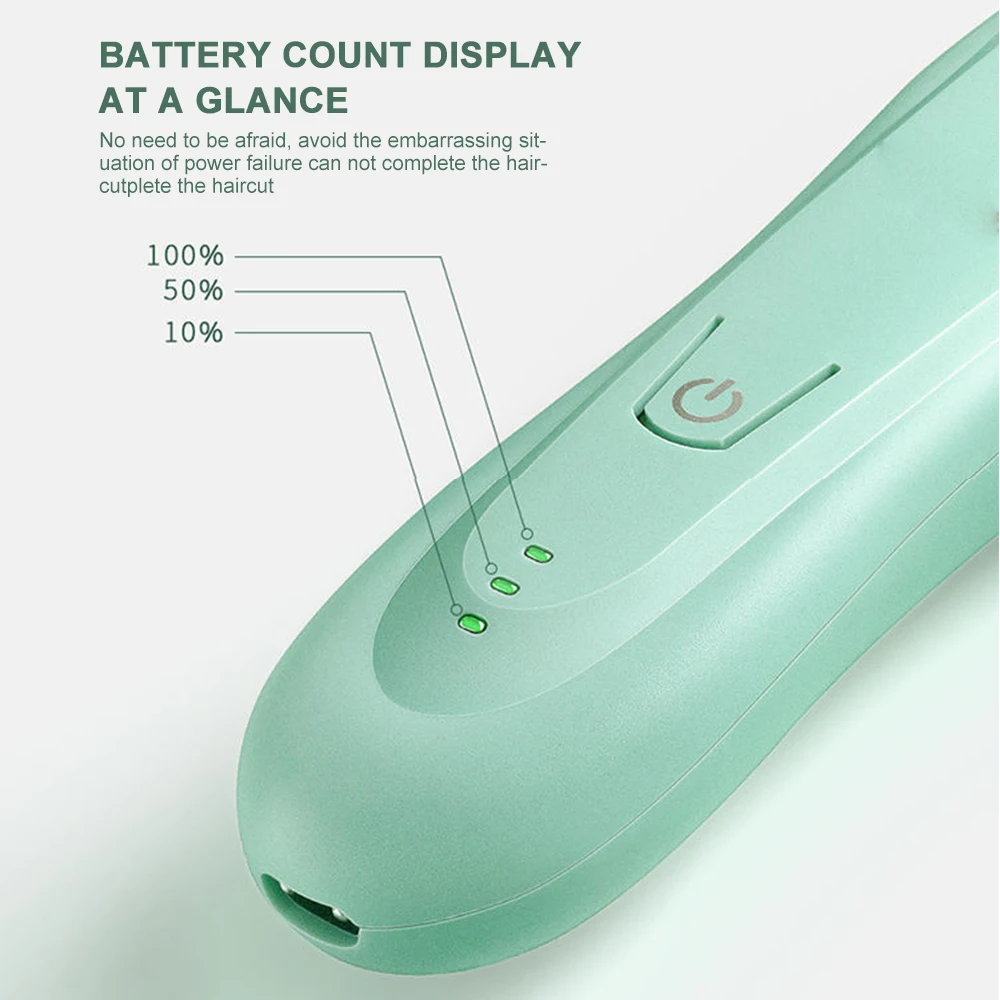 Baby Hair Trimmer Adult Mute Waterproof Kids Hair Clipper Sleep Haircut Home-Use No Oil IPX7 Waterproof Detachable