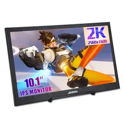 10.1 "2k monitor portátil 2560*1600 ips monitor de computador lcd com 2 mini hdmi 5v usb para ps4 pc torta de framboesa