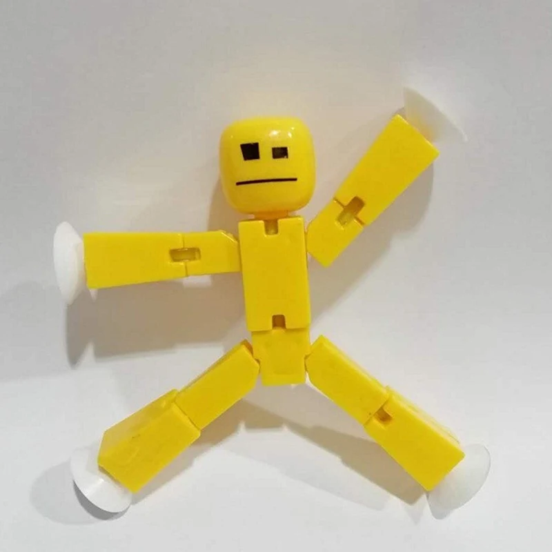 Stickbot-무작위 컬러 스크린 애니메이션 장난감 어린이용, 빨판 장난감, 2 개
