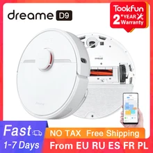 Dreame – Robot aspirateur D9 pour la maison, balayage, lavage et vadrouille, aspiration de poussière type cyclone, 2021 PA, planification intelligente via appli MIJIA et WIFI, 3000