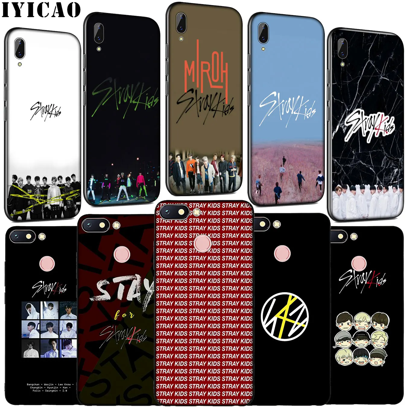 Stray Kids KPOP Soft Silicone Phone Case for Xiaomi Redmi Note 8 8T 8A 7 7A 6 6A 5 5A K30 K20 Pro GO S2 Cover |