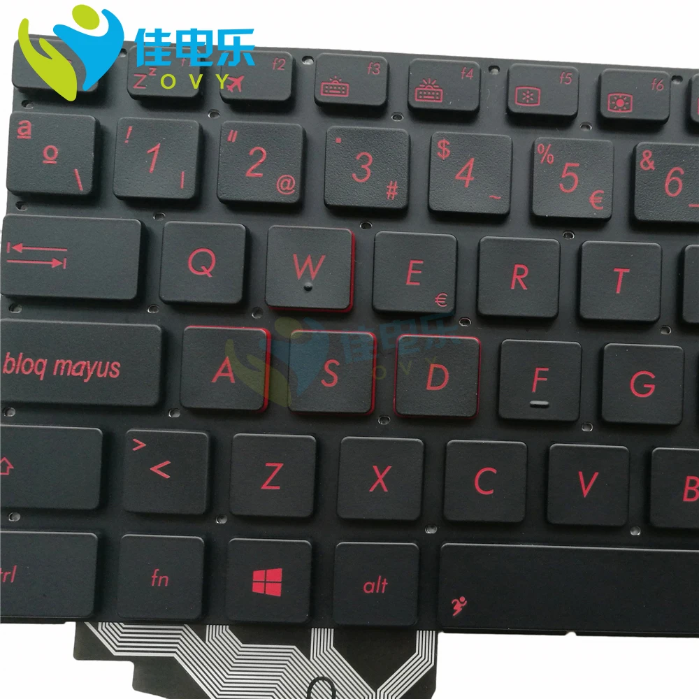 Teclado do Portátil para Asus Backlit G551jk G551jm G551vw G551jw sp Espanha Teclado 0knb0-662csp00 N551 G551 N551j N551jb - Imagem 3