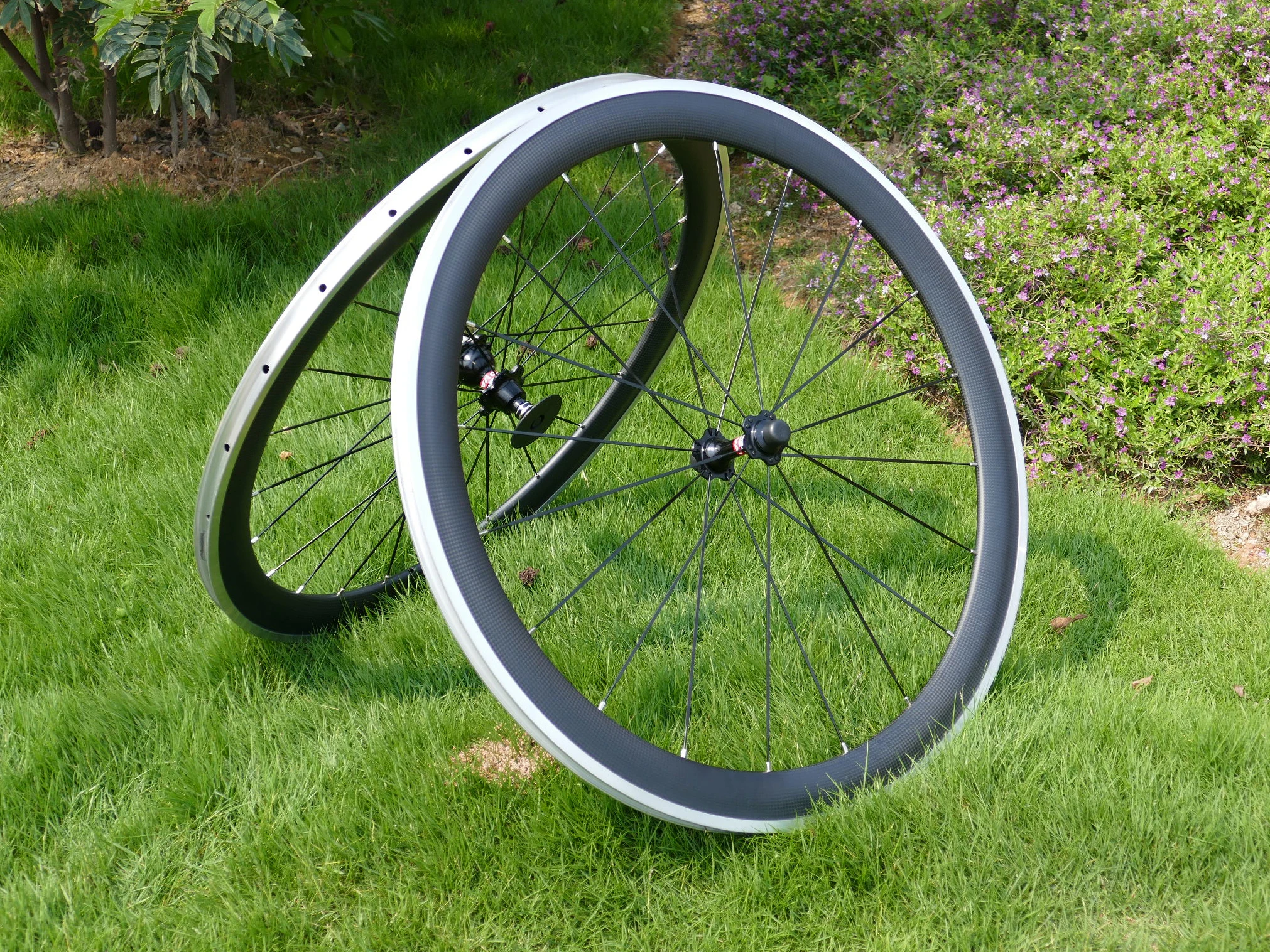 FLX-WS-CW25 Full Carbon 700C Road Bike Clincher Wheelset Depth 50mm Toray Wheel Rim Alloy Brake Side Width 25mm | Спорт и