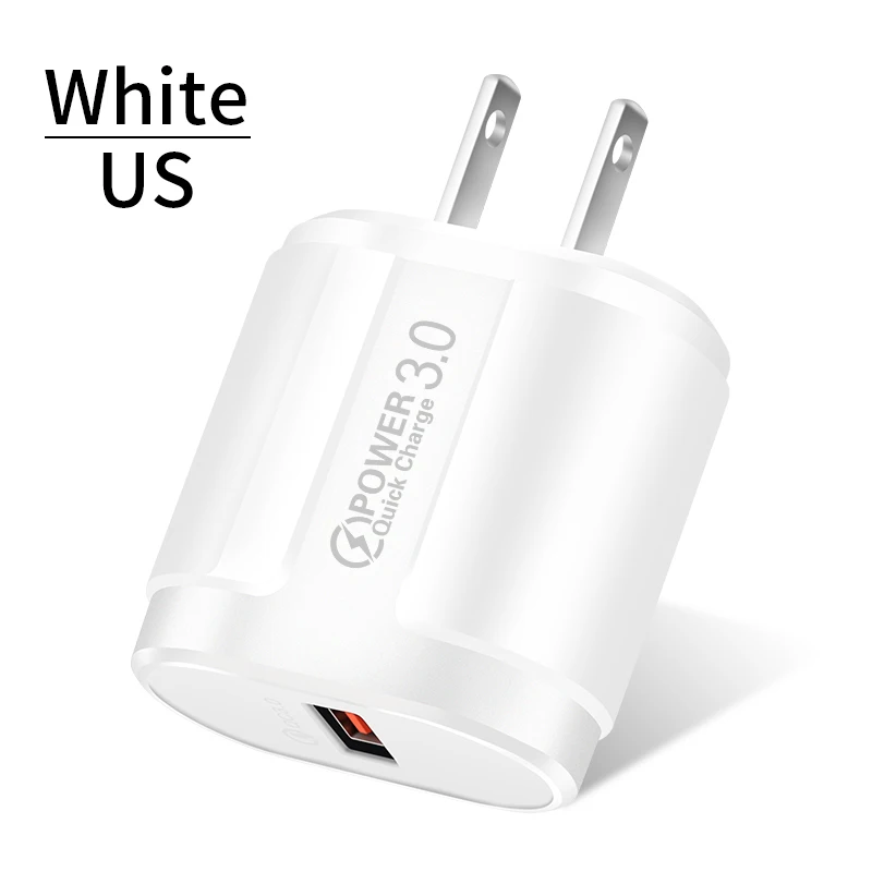 5v 1a usb USLION Quick Charge QC 3.0 USB US EU Charger Universal Mobile Phone Charger Wall Fast Charging Adapter For iPhone Samsung Xiaomi 65w charger Chargers