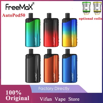 

Hot Sale Freemax AutoPod50 VW Vape Pod Kit 2000mAh E-cig Kit with 4ml Pod & 0.5ohm/0.25ohm Mesh Coil Vs Drag X / Aegis Boost