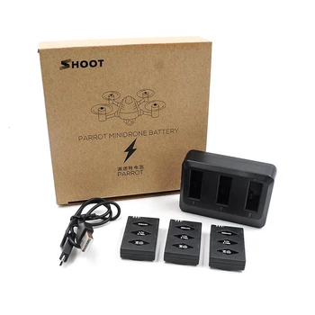 

3.7V 660mAh Rechargeable Battery and Chatger for Parrot Mini Drone Battery for Parrot Jumping Sumo Swing Mambo Rolling Spider