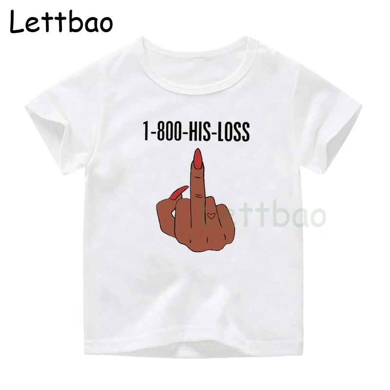 

1-800-His-Loss Print Girls Funny 100% Cotton Tops Casual Black Girl Tshirts Basic Summer Top Tumblr Sexy Shirt Lady Cute O-Neck
