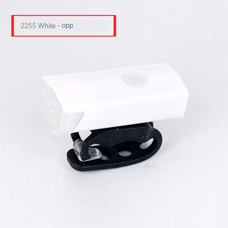 Велосипедный светильник, перезаряжаемый через USB, супер яркий светильник, велосипедный передний светильник, велосипедный головной светильник, водонепроницаемый светодиодный велосипедный головной светильник - Цвет: white OPP