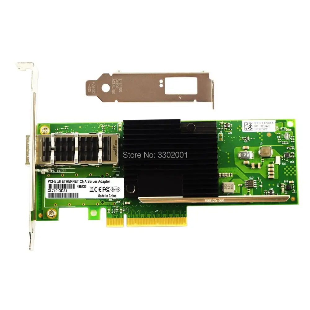 Intel XL710 чипсет PCIe 3,0X8 QSFP+ 40G однопортовая сетевая карта XL710-QDA1