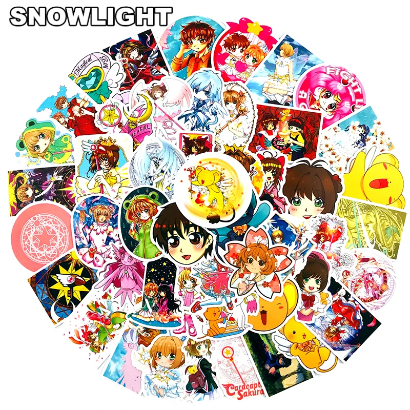 10/30/50pcs/set Anime Card Captor Sakura Toy Sticker For Suitcase Skateboard Laptop Luggage Fridge Car Diy Decal Sticker F02