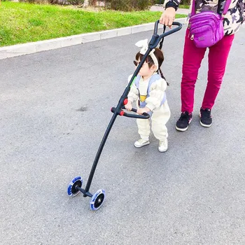 

Baby Walker Toddler Harness Assistant Backpack Baby Learning Walker booster Luminous Wheel