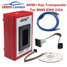 DHL бесплатно AK90 ключ программист для BMW EWS 1999-2009 AK90+ V3.19 Автомобильный ключ транспондер для BMW автомобиля OBD 2 устройство для программирования ключа