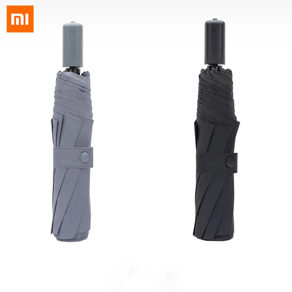 Comprar Caliente Xiaomi 90FUN paraguas plegable tubo de aleación de aluminio práctico impermeable no automático lluvia y sombrillas para el sol