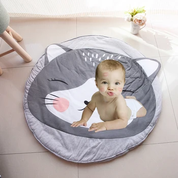 

Baby Play Mat Children Kids Foldable Crawling Carpet Room Floor Rug Soft Cotton Sleeping Game Pad Blanket Decor Photo Props
