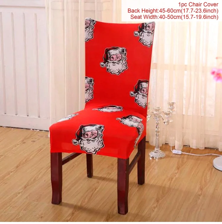 Chair Cover 4 PATIMATE Рождественский Чехол для стула «Рождество» украшения для дома рождественские украшения новогодний декор - Цвет: Chair Cover 4