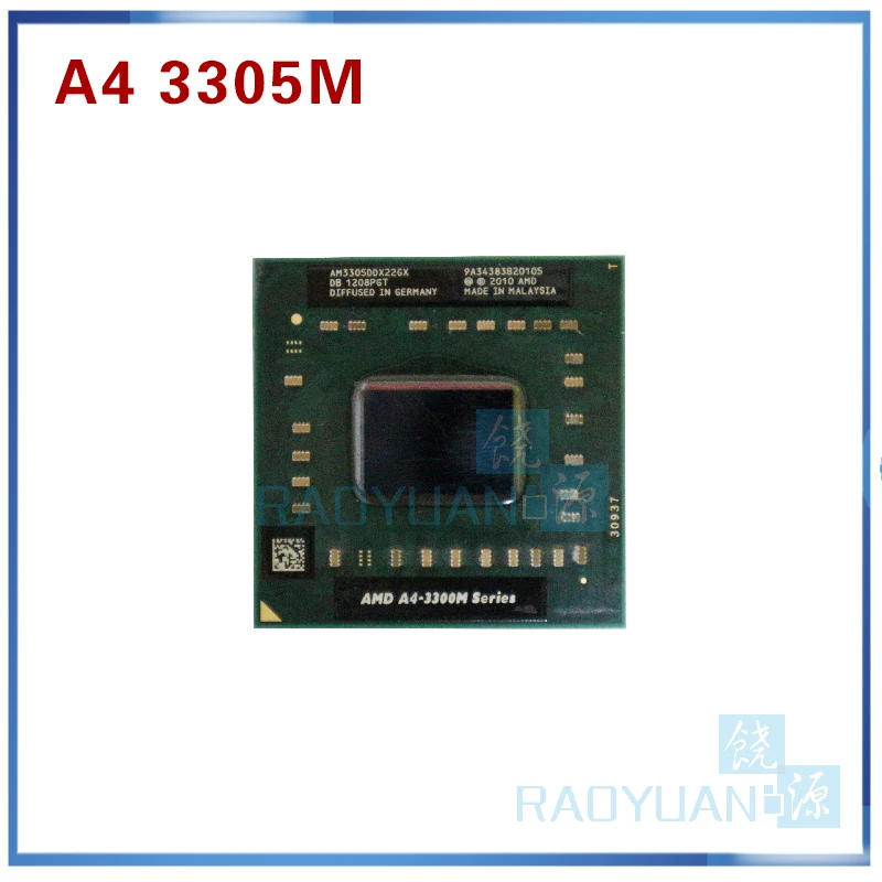 AMD A4-Series A4 3300M серия A4 3305M A4-3305M-AM3305DDX22GX 1,9 Ghz двухъядерный ноутбук процессор разъем FS1