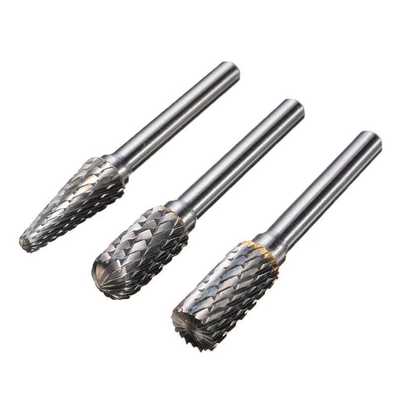 1pcs 6mm Shank Tungsten Carbide Rotary Burrs Cutting Die Grinder Bit 1/