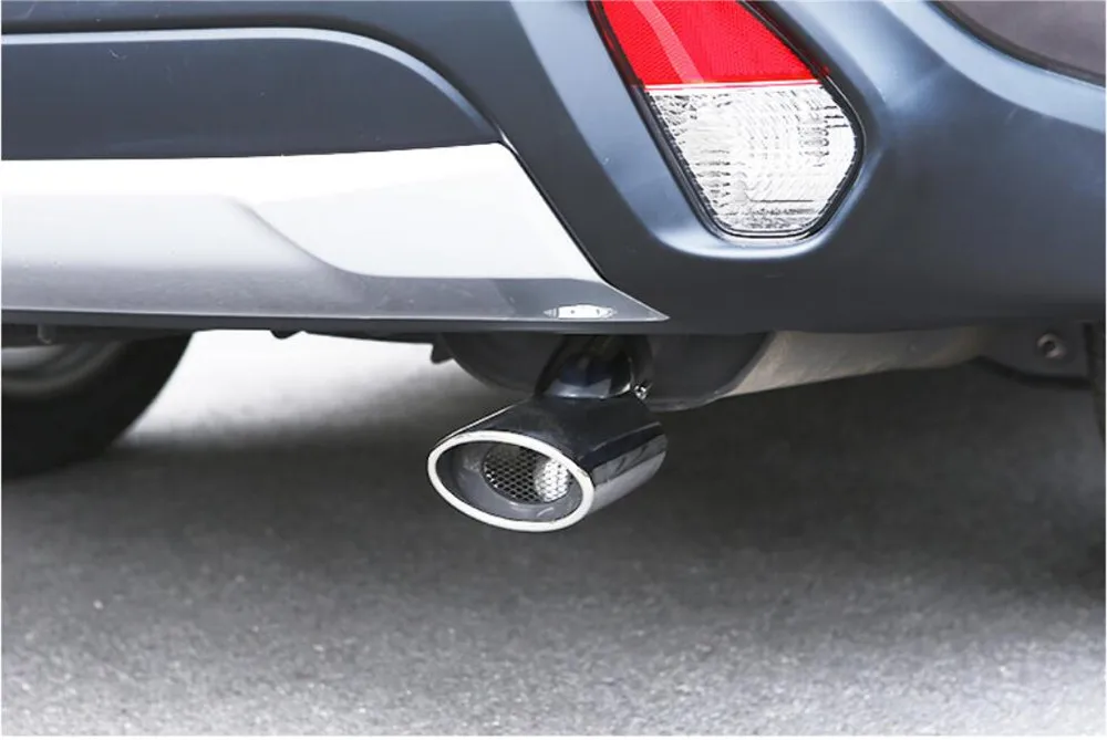 1 шт. крышка выхлопной трубы из нержавеющей стали для Mitsubishi Outlander 2013- глушитель трубы автомобиля-специальные аксессуары