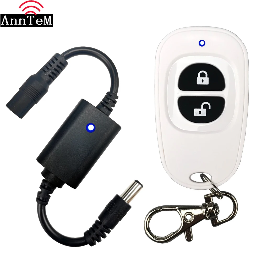 

Car LED light bar atmosphere light mini wireless 433mhz remote control switch 3.7V 4.5V 6V 9V 12v DC battery power supply Relay