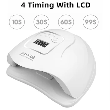 

SUN 5 X Plus LED Lamp 80W Nail Dryer LCD Display 36 LED Nail Dryer Lamp For manicure Gel Polish Auto Sensor Timer uv cabin